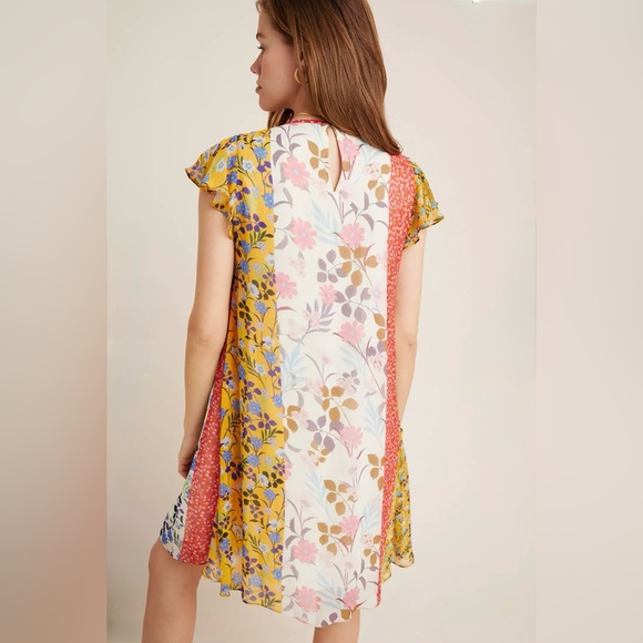 NWOT Varun Bahl Anthropologie Taylor Pintucked Mini Dress, Size: Small - Picture 3 of 12